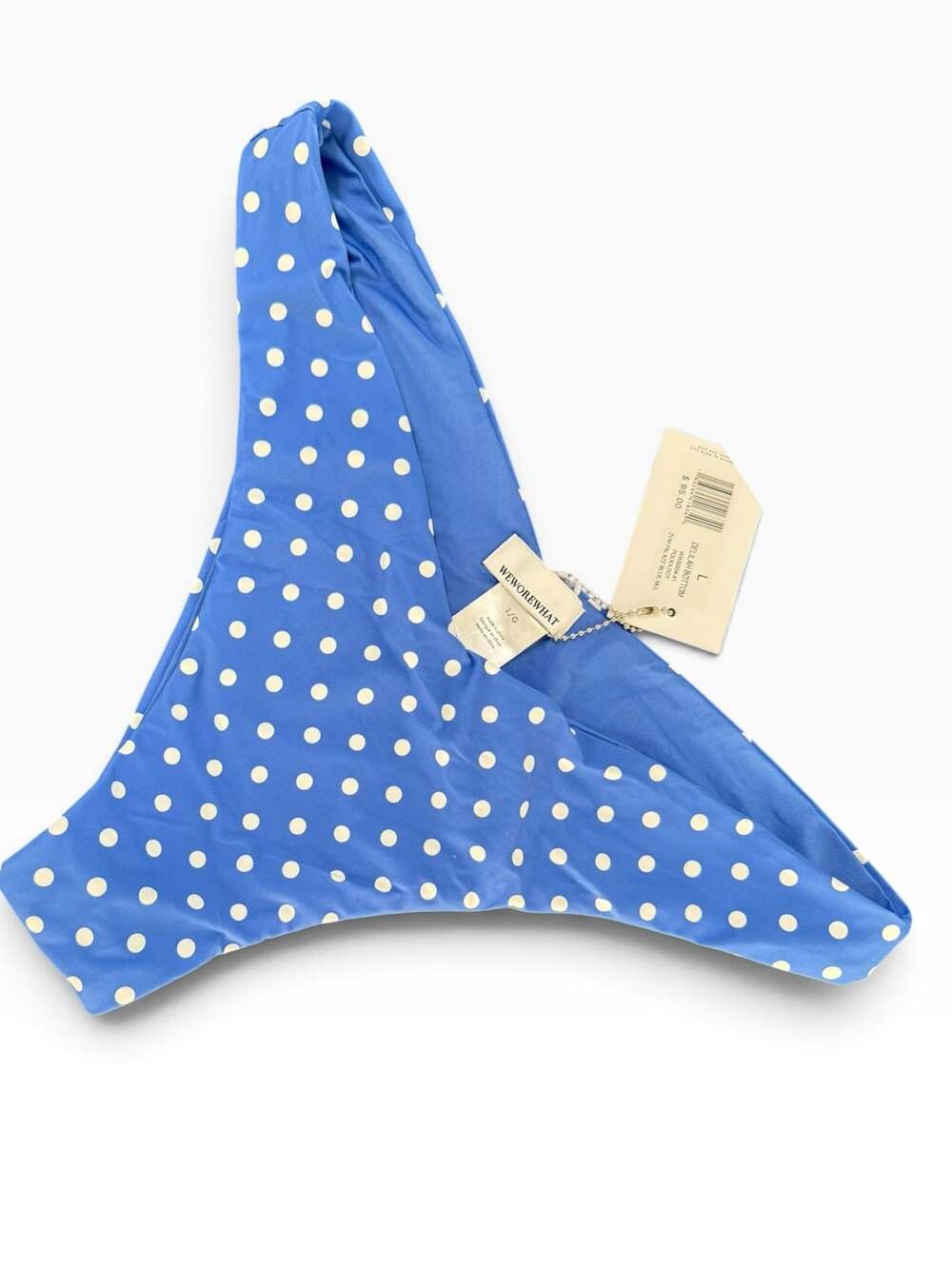 WeWoreWhat Delilah Bikini Palace Blue Polka Dot NWT | Large
